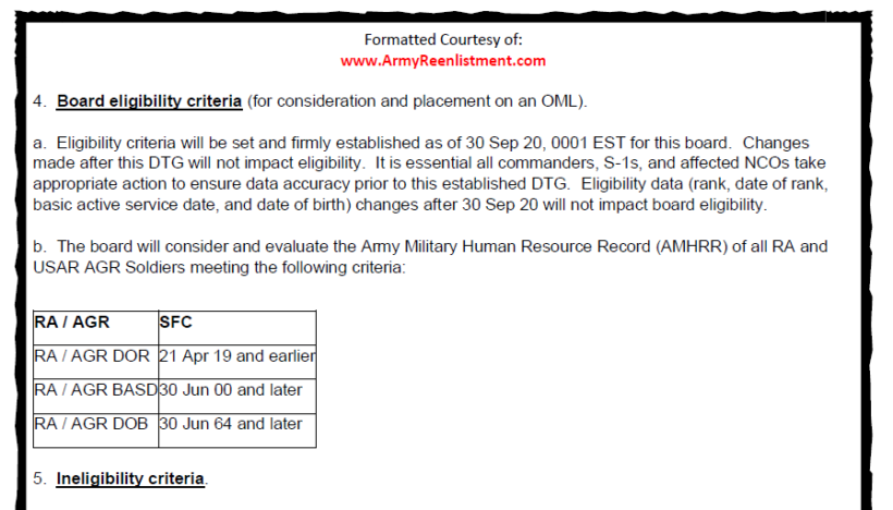 Army Rcp Timeline - Army Military